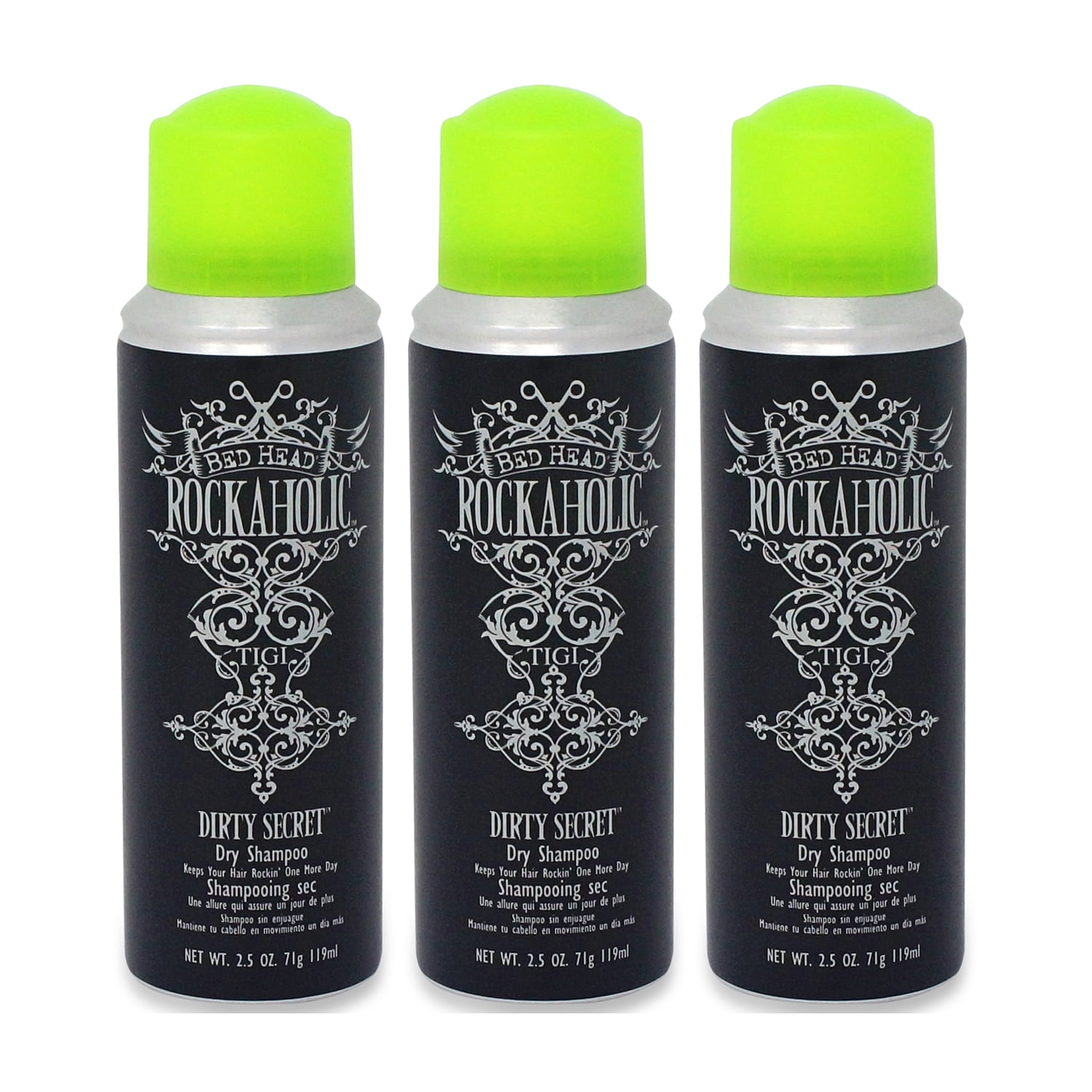 TIGI Rockaholic Dirty Secret Dry Shampoo 2.5 oz 3 Pack