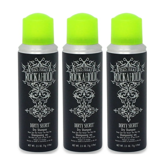 TIGI Rockaholic Dirty Secret Dry Shampoo 2.5 oz 3 Pack