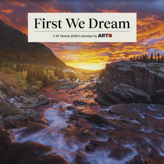 Trends International, First We Dream 2026 Wall Calendar, 12'' X 12'', 16-Month Calendar with Stapled Binding