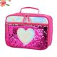 thumbnail image 3 of EeaseMX Bolsa de almuerzo portátil para niños con aislamiento de lentejuelas, bolsa térmica de aluminio para picnic, bolsa de almacenamiento para conservar comidas (roja), 3 of 7