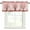 Pink, variant on Valentine's Day Rod Pocket Curtain Valance, Romantic Love Trees Red Roses Beige Farmhouse Window Valance for Living Room, Bedroom, Kitchen 42"W x 12"L