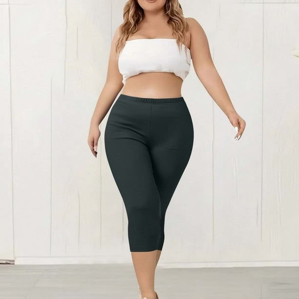 Pantalon Capri Large CRZ YOGA Femme Taille Haute – Tissu Ultra-Doux Feathery-Fit, Jambes Amples, Poches, Décontracté
