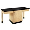 Diversified Woodcrafts 2 Station Science Table With Storage Cabinet