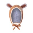 thumbnail image 4 of Easter Baby Bunny Ears Hat Infant Fuzzy Pilot Hats Bonnet Hat Earflap Beanie Cap with Chin Straps for Boys Girls, 4 of 8