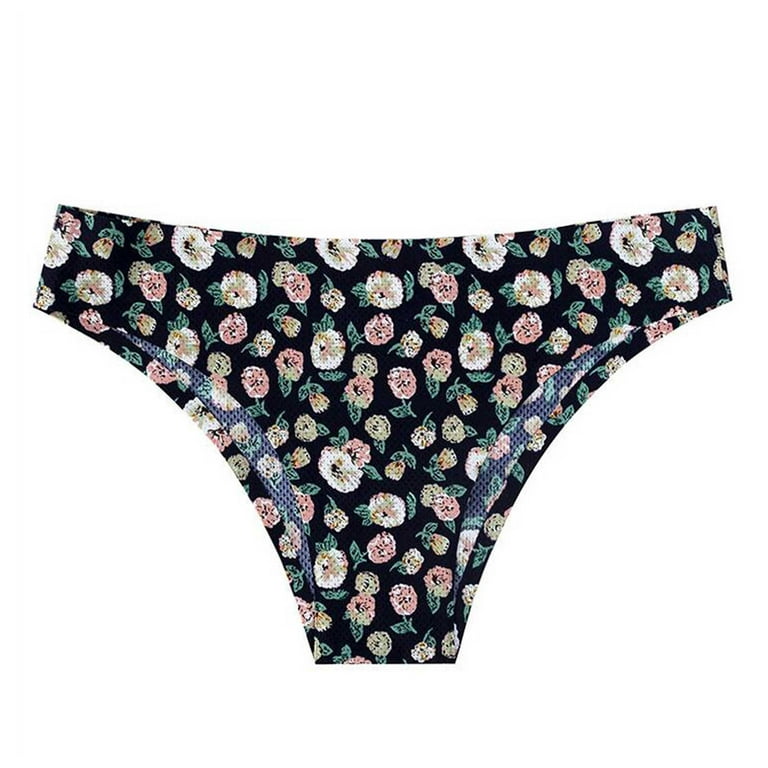 Efsteb Women'S Thongs Fashion Comfortable Briefs 5 Pack Briefs Lingerie  Knickers Panties Underwear Breathable Beige
