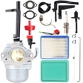 thumbnail image 1 of Pro Chaser 697978 591378 Carburetor Compatible with Briggs and Stratton Nikki 695115 030430 695114 Fits Coleman Powermate 5000 6250 Storm Responder 5500 Generator Troy Bilt 204412-0147E1 Generator, 1 of 8