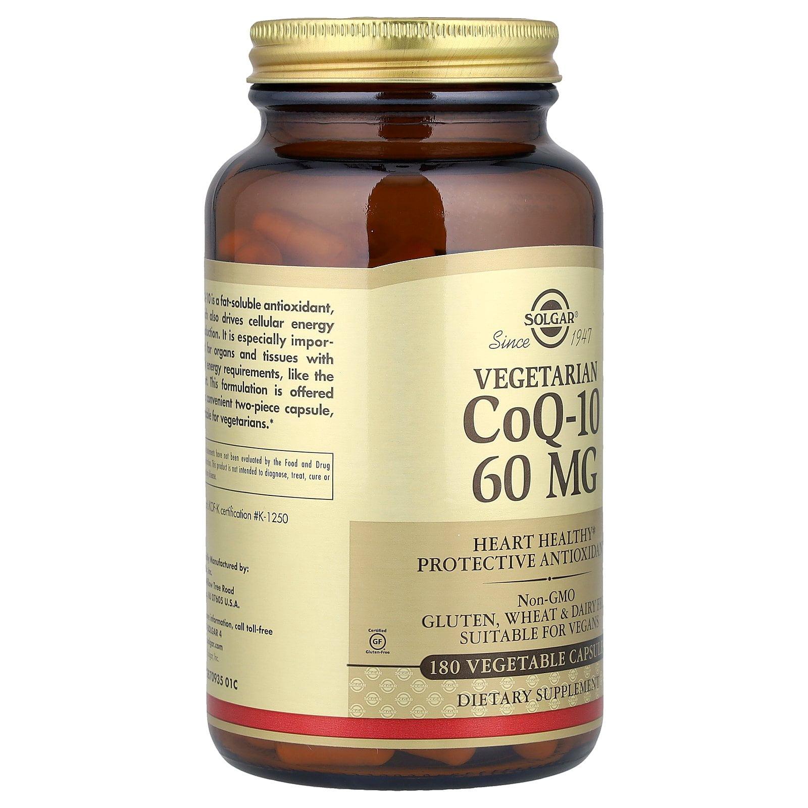 Solgar Vegetarian CoQ-10 60 mg Vegetable Capsules 1 ea