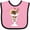 Pink and Black, variant on Inktastic Ice Cream Sundae Boys or Girls Baby Bib
