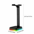 thumbnail image 3 of ICQOVD RGB Gaming Headphones Stand Headset Stand with 2 USB Charging Ports Desk Gaming Headset with Rubber Base, 3 of 8