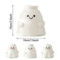 thumbnail image 2 of BinKFF Halloween Indoor Vase Decoration, White Flower Vase- Ceramic Vase for Decor, White vase for Flowers, Modern Vases for Living Room/Home Decor Accents/Entryway/Mantel/Bookshel, 2 of 8