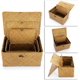 thumbnail image 3 of Juego de 3 cestas de almacenamiento de mimbre con tapa, grandes contenedores de almacenamiento de algas marinas naturales tejidos a mano, cajas organizadoras rectangulares para el hogar para, 3 of 8