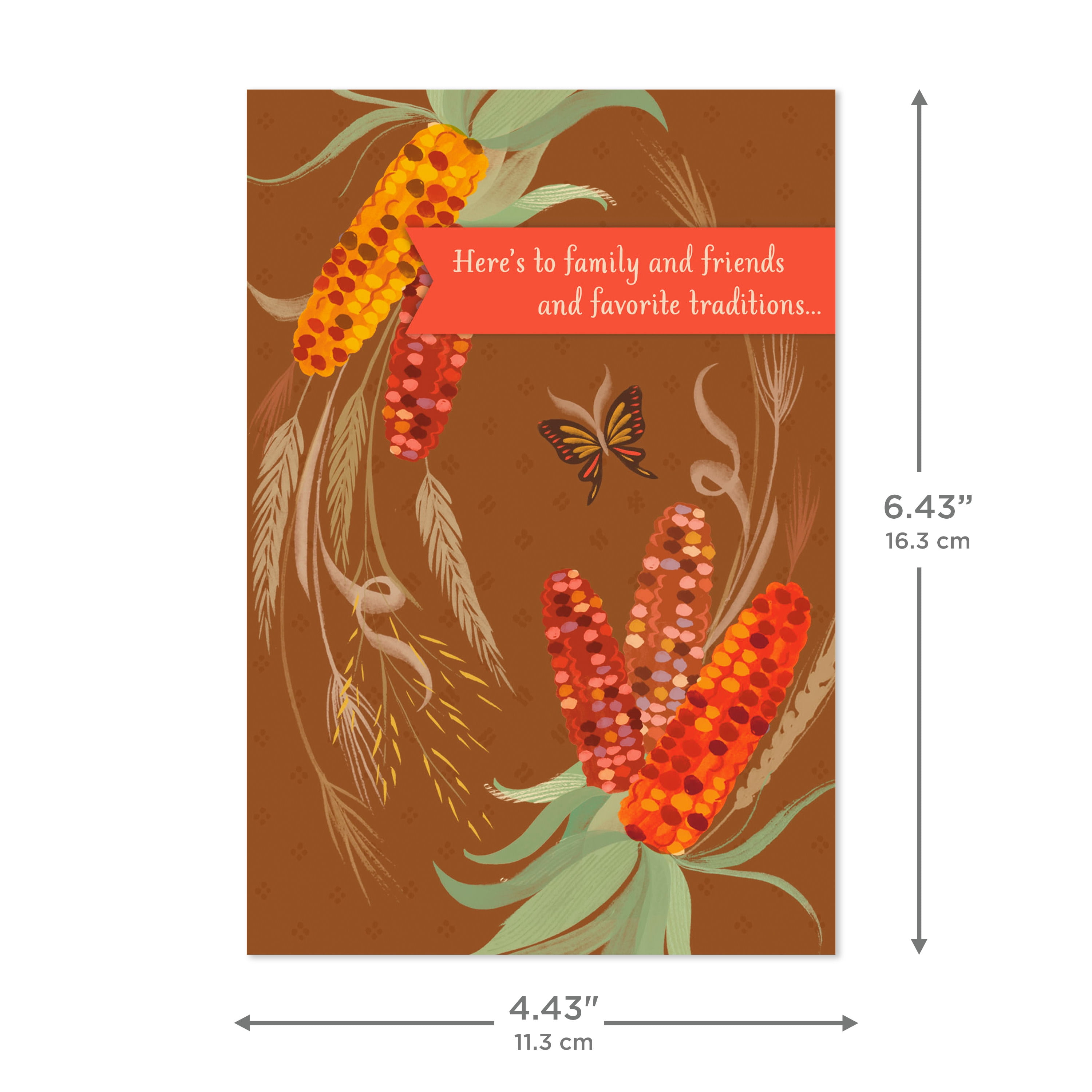 Hallmark Assorted Thanksgiving Cards (Warm Wishes and Traditions), 8 Count