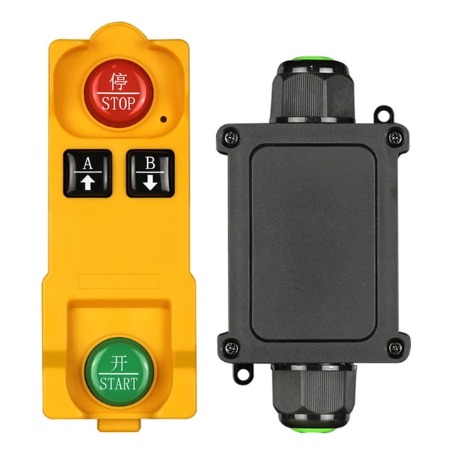 TFixol AK-C220710 Waterproof 2-Key Remote Control Kit with 1CH Controller, DC12-80V, GFSK Signal, ABS + Silicone Shell, for Lighting & Smart Home Control