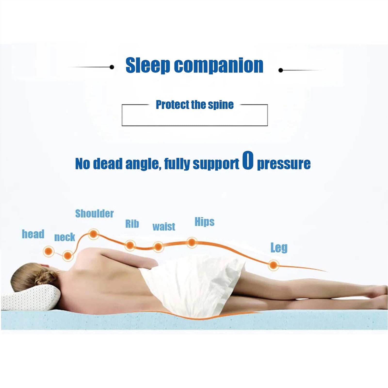 INGALIK 3 inch Gel Infused Memory Foam Mattress Topper, Queen, Cooling Bed Topper for Pressure Relief, CertiPUR-US Certified, White Removable Cover