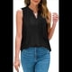 thumbnail image 2 of Camiseta Sin Mangas Holgada para Mujer, Sin Mangas, con Cuello en V, Elegante, Informal, con Ojales, Blusa de Verano Negro XL, 2 of 5