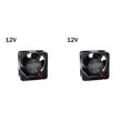 thumbnail image 3 of Seitruly Ventilador de refrigeración de CC Extrusora de impresora 3D Ventilador de disipación de calor de viento fuerte de 5 paletas de bajo ruido, 12V 12V 2piezas, 3 of 6