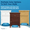 thumbnail image 5 of ClickDecor Alcott Side Table with Single Drawer and Storage Cabinet Walnut, 5 of 12
