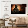 thumbnail image 5 of Elephant Stock Grunge Buddha Wall Art - Horizontal Canvas Wall Art - Living Room Wall Decor - Religion And Spirituality Canvas - Gray And Brown Decor - 24" x 16", 5 of 8