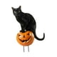 thumbnail image 5 of Estaca de jardín, decoración de calabaza, letrero de metal con forma de animal, inserto de suelo, hierro duradero para Gato, 5 of 9