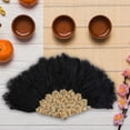 thumbnail image 3 of Abanico Decorativo de Plumas de Novia de Boda Sunnimix para Baile de Té negro, 3 of 7