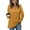Yellow, variant on Fengactive Women’s V-Neck Hoodies Long Sleeve Side Slit Sweatshirts Casual Solid Color Drawstring Pullover Top with Pocket