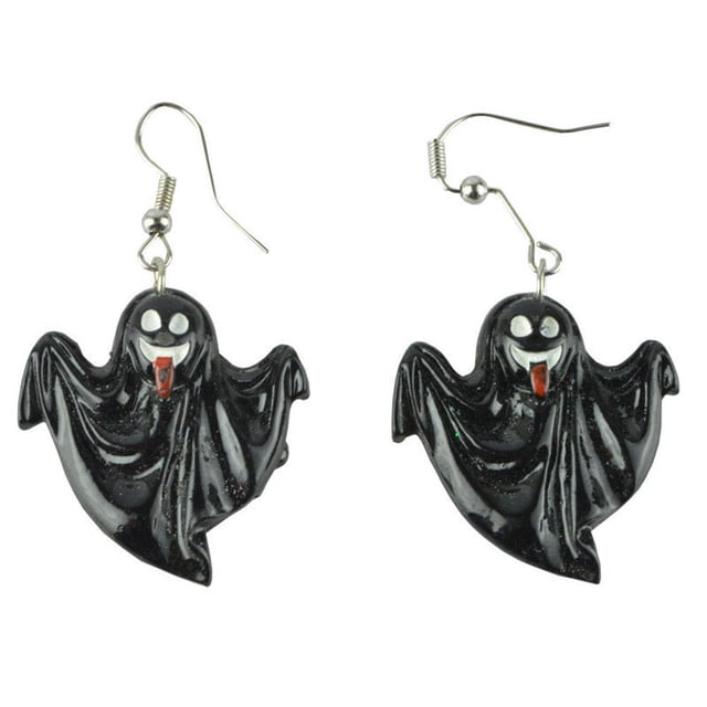 Pendientes De Calabaza Con Decoración De Halloween, Elementos Creativos De Halloween, Murciélago, Araña, Calabaza, Fantasma, Pendientes Para Mujer Y Niña Kearding AP006267-03