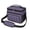 Purple and Black, variant on Yellow and Black Checkered Pattern Insulated Lunch Box for Women Men, Medium Leakproof Cooler Bag with Adjustable Strap, 10"x6.7"x8"