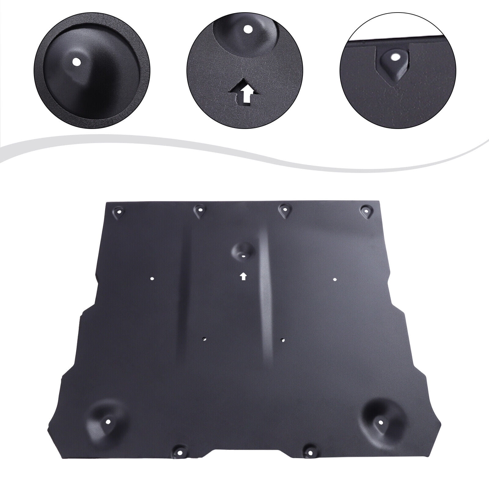Black Front Skid Plate Under Engine Guard Cover fit for 2122 Tesla