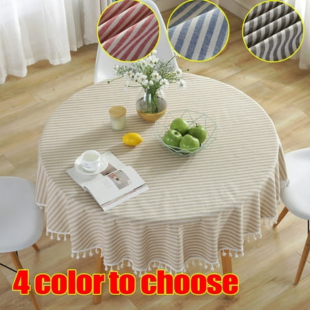 

Round Table Cloth 150cm Diameter Tablecloth Dining Table Cover for Cafe Restaurant Buffet Tabletop Decoration