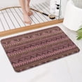 thumbnail image 4 of Pink Geometric Striped Pattern Bathroom Rugs Mat,Non Slip Microfiber Bathroom Rug,Rubber Backing,Soft Bathroom Mats for Bathroom Floor,Tub and Shower,17x27in(43x68cm), 4 of 5