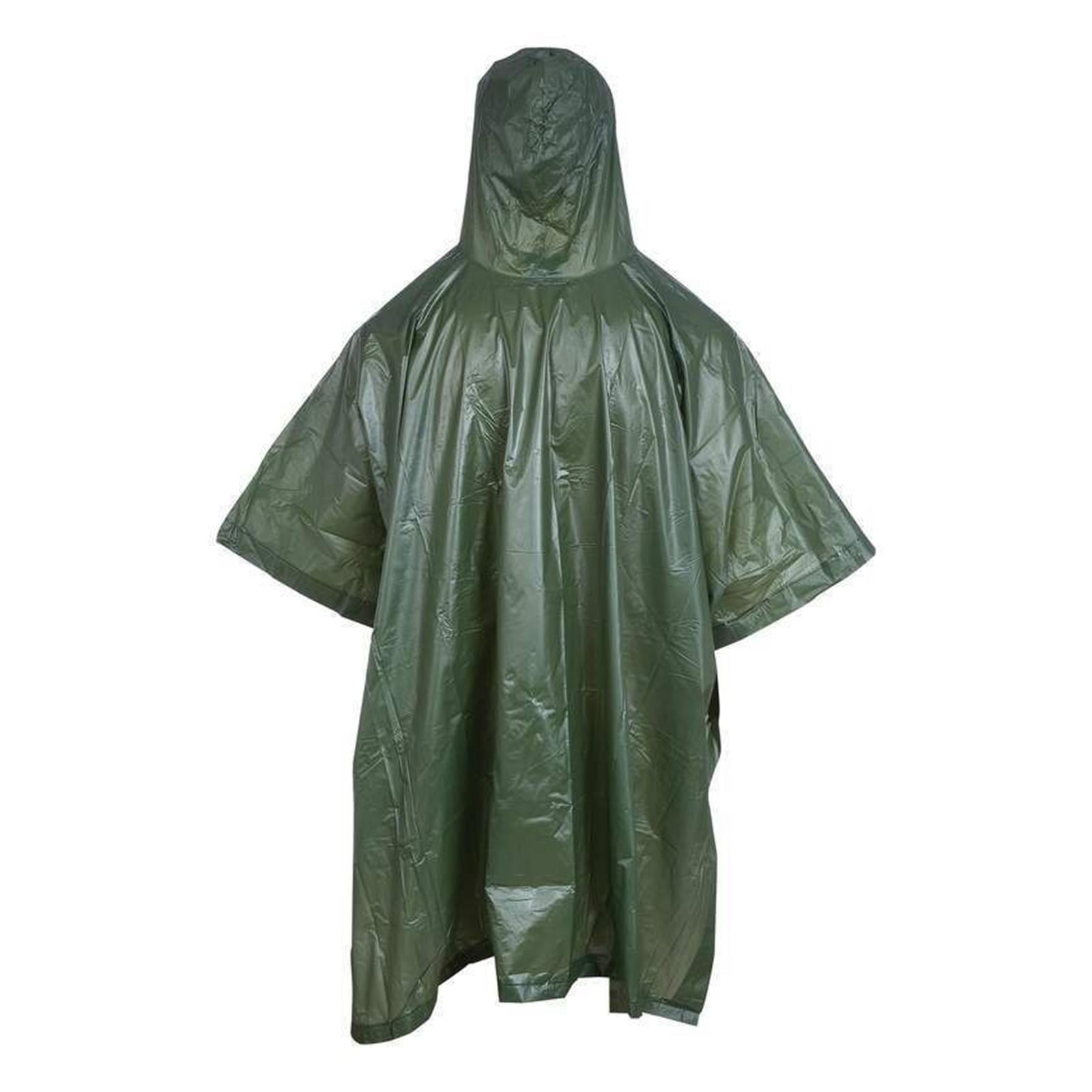 Details about   Raincoat Hooded Rain Coat Jacket Outdoors Poncho Ground Sheet Eyelet Shelter 