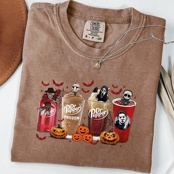 Dr Pepper Halloween T-Shirt: Trendy Horror Movie Tee