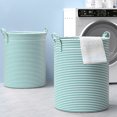 thumbnail image 7 of YUEVE Clothes Foldable Household Bathroom Storage Bucket Toy Clothing Storage Dormitory Sorting Laundry Laundry with Storage Laundry Hamper Narrow Popup Laundry Wi Laundry Woven Hamper Hampers for, 7 of 7