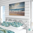 thumbnail image 4 of Designart "Azure And Green Canopy Tropical Pattern" Juego de cama floral verde, 4 of 7
