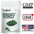 thumbnail image 3 of Sunfood Superfoods 2-in-1 Spirulina & Chlorella Tablets for Immune Support, 2 Oz, 3 of 5