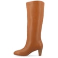 thumbnail image 3 of Journee Womens Jovey Pull On Almond Toe Boots, 3 of 10