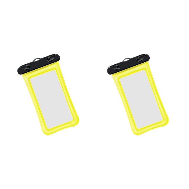 Wosthever Estuche impermeable para teléfono Estuches submarinos Estuche seco para teléfono celular Estuche para secar Amarillo 2Conjunto