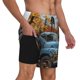 thumbnail image 2 of Balery Rustic Vintage Truck Autumn Bañador para hombre, shorts de playa de secado rápido con entrepierna y forro de compresión-Large, 2 of 6