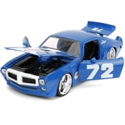 Big Time Muscle Chevron 1:24 1972 Pontiac Firebird Die-Cast Car, Toys for Kids and AdultsBlue(Selections May Vary)