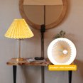 thumbnail image 3 of Greenadscape 1Set Pleated Bedside Table Lamp Shade for Home 9.4x9.4x6.3in, 3 of 5