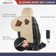 thumbnail image 5 of Fundas para Asientos de Auto CAROMOP Espuma Gruesa 3D Cuero PU Beige, 5 of 9