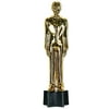 Pack of 6 Gold and Black Hollywood Movie Awards Night Male Statuette Party Decors 9"