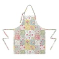 thumbnail image 2 of Pioneer Flower Floral Print Pattern Apron for Women and Men, Cotton Linen Waterproof with Pockets, Adjustable, 33x27 Inch for Kitchen, Gardening, BBQ, Salon, 2 of 6