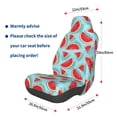 thumbnail image 3 of Wukai Watermelon Full Set Car Seat Covers with Soft Padding Universal Auto Front Seats Protector and Cushion Mat, 3 of 5