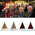 thumbnail image 4 of Christmas Santa Hat with Full Sequins for Christmas Festival Party New Year Headwear Santa Costume Accessory Gift, 4 of 8