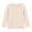 Beige, variant on Asxite Toddler Solid Tops Crew Neck Long Sleeve Soft Cotton Cozy Casual Pullover Fall Winter Tee 2T