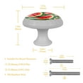 thumbnail image 6 of Summer Fruit Sweet Watermelon Glow in The Dark Crystal Glass Cabinet Knobs 4 Pcs Drawer Handles for Kitchen Cabinets Dresser Cupboard Wardrobe, 6 of 7
