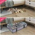 thumbnail image 6 of Under Bed Shoe Storage Organizers for Kids and Adults Fit 14 Pairs of Shoes, Sturdy Underbed Organizer with 2 Strong Zippers, 6 of 9