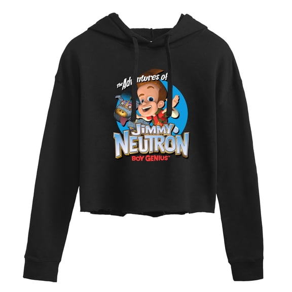 Jimmy Neutron - Boy Genius - Juniors Cropped Pullover Hoodie