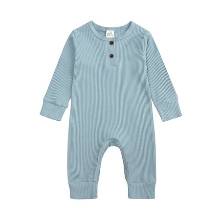 

Baby Boy Girl One Piece Romper Pure Cotton Baby Long Sleeve Jumpsuit Crawling Suit for 3-24M